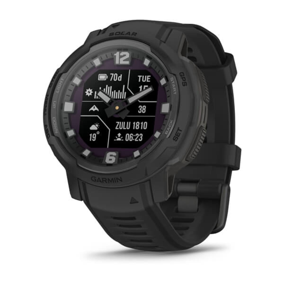 Часы Garmin Instinct Crossover Solar - Tactical Edition Black