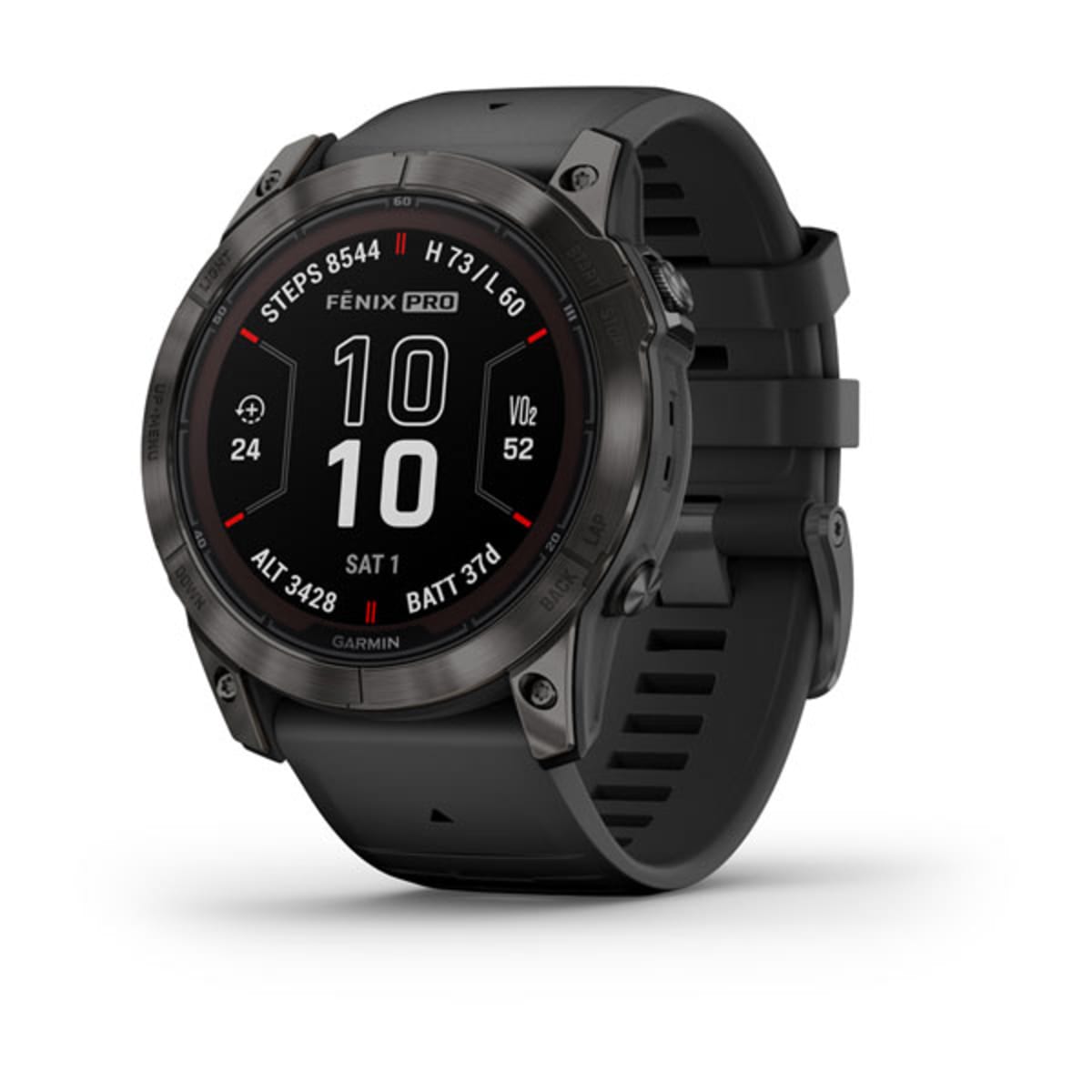 Часы Garmin Fenix 7X Pro - Sapphire Solar Carbon Gray DLC Titanium
