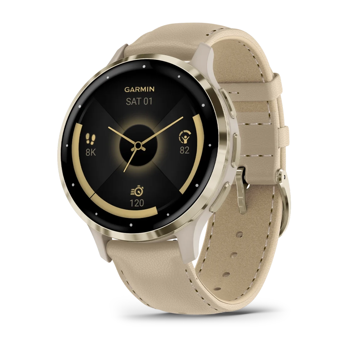 Часы Garmin Venu 3S French Gray Leather Band