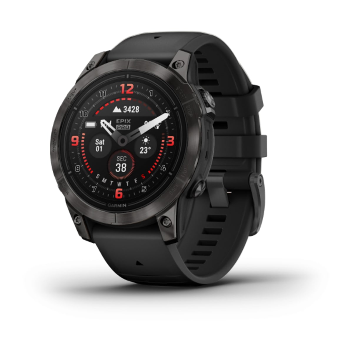 Часы Garmin Epix Pro (Gen 2) Sapphire Edition 47 mm Carbon Gray DLC Titanium