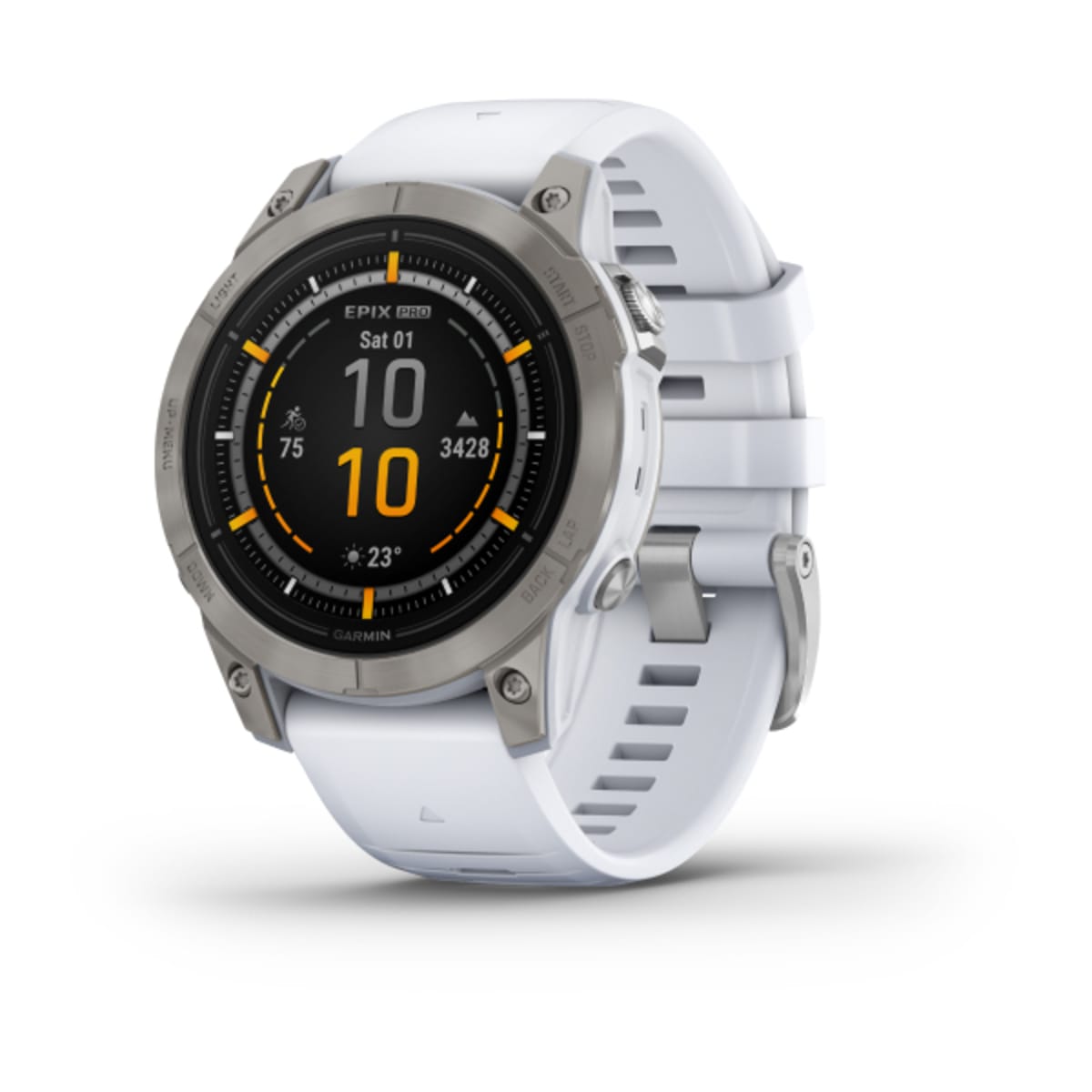 Часы Garmin Epix Pro (Gen 2) Sapphire Edition 47 mm Titanium Whitestone
