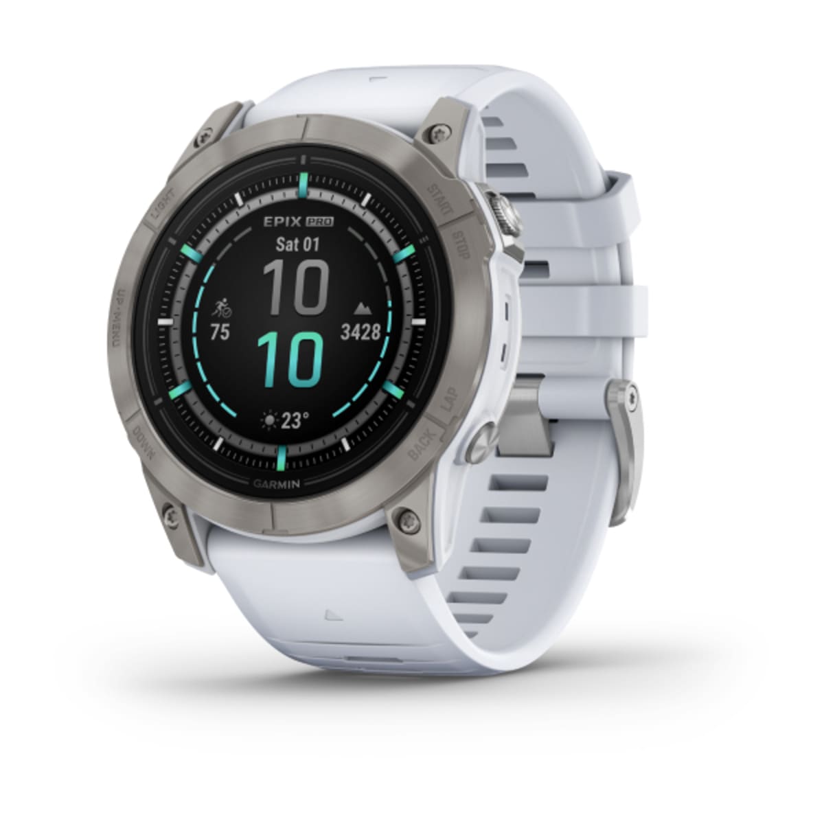 Часы Garmin Epix Pro (Gen 2) Sapphire Edition 51 mm Titanium Whitestone