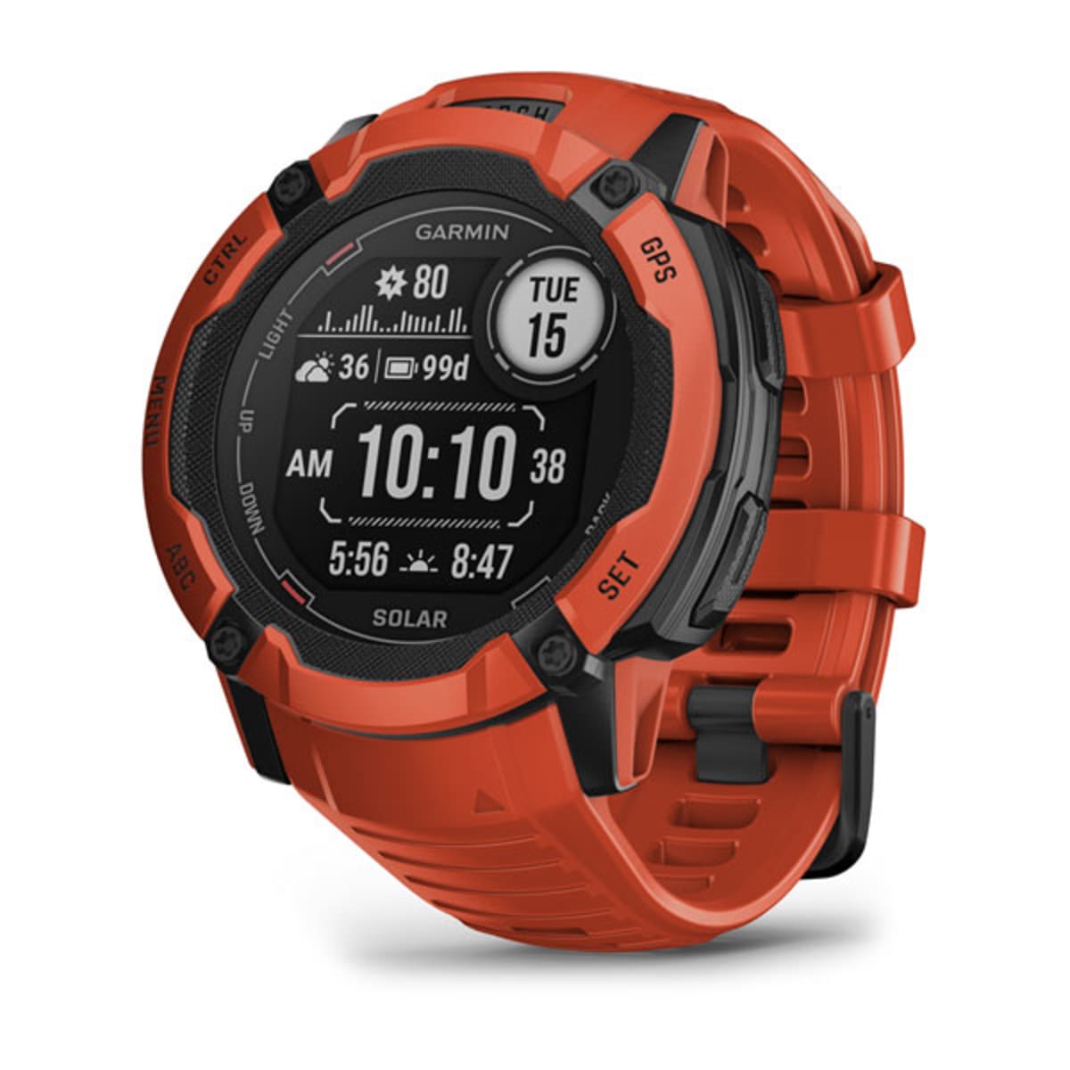 Часы Garmin Instinct 2X Solar Flame Red
