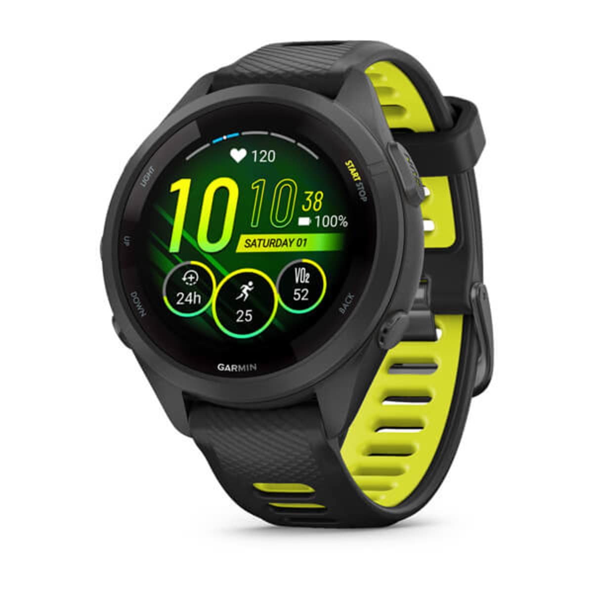 Часы Garmin Forerunner 265S Amoled Black/Amp Yellow