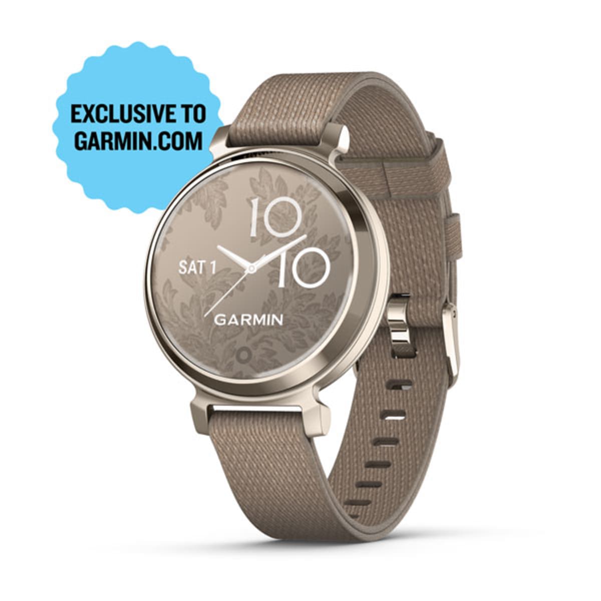 Часы Garmin Lily 2 Classic Cream Gold / Coffee Nylon Band