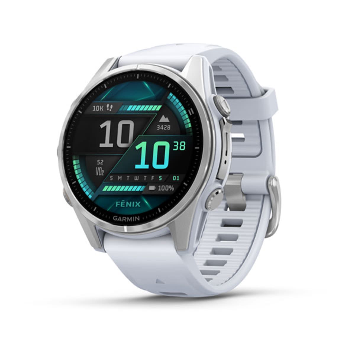 Часы Garmin Fenix 8 - 43 mm AMOLED Silver / Whitestone