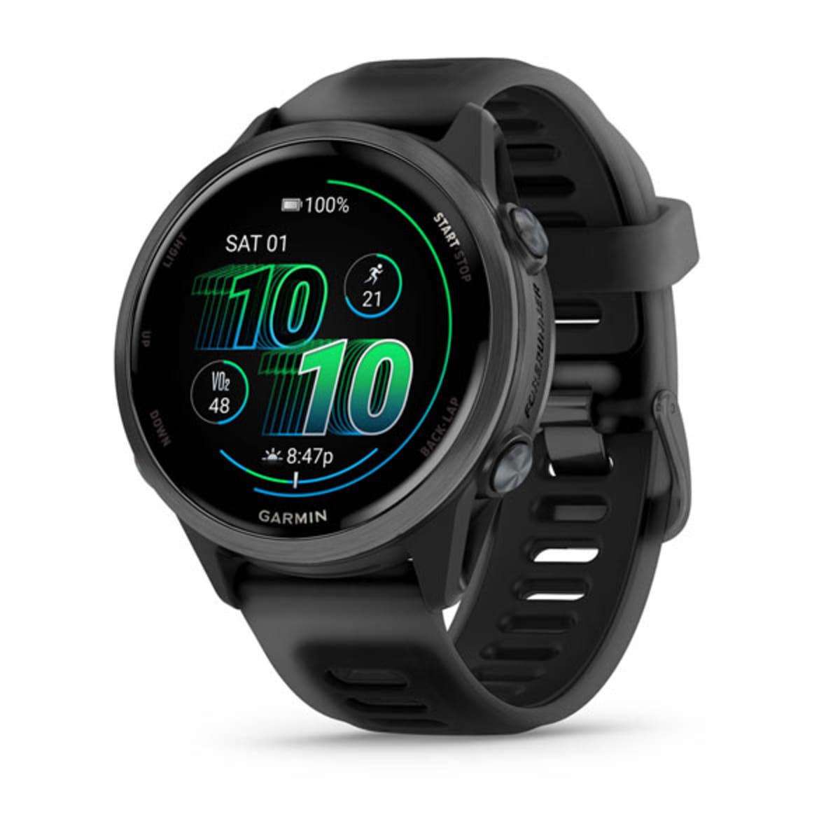 Часы Garmin Forerunner 570 - 42 mm Slate Gray Aluminum Translucent Black / Black
