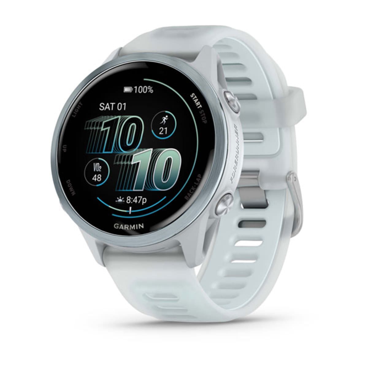 Часы Garmin Forerunner 570 - 42 mm Cloud Blue Aluminum Translucent Whitestone / Cloud Blue