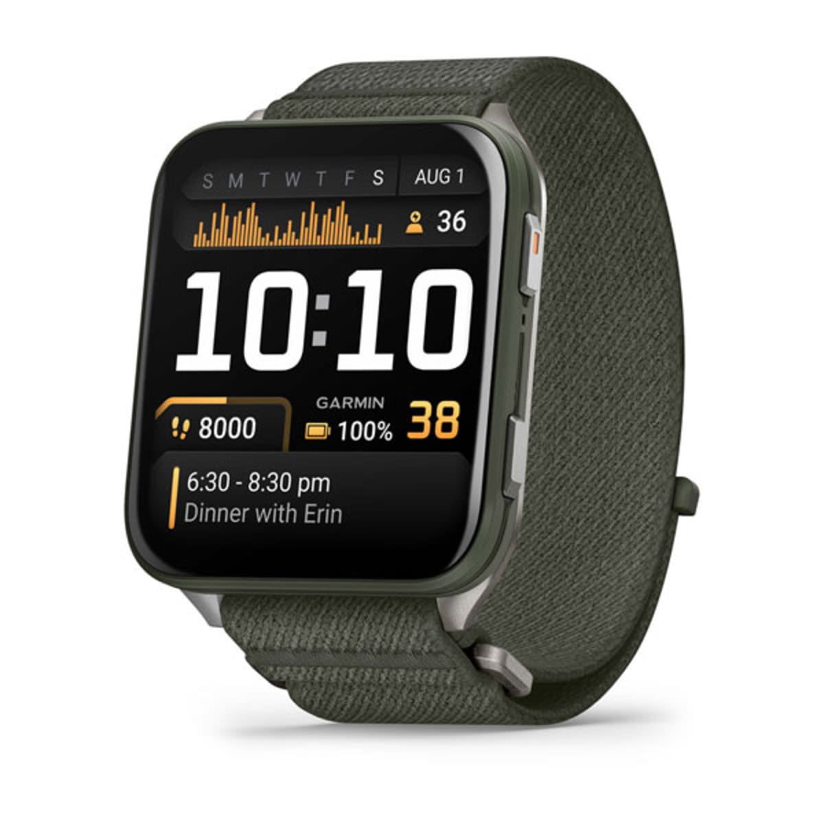 Часы Garmin Venu X1 Moss / Titanium