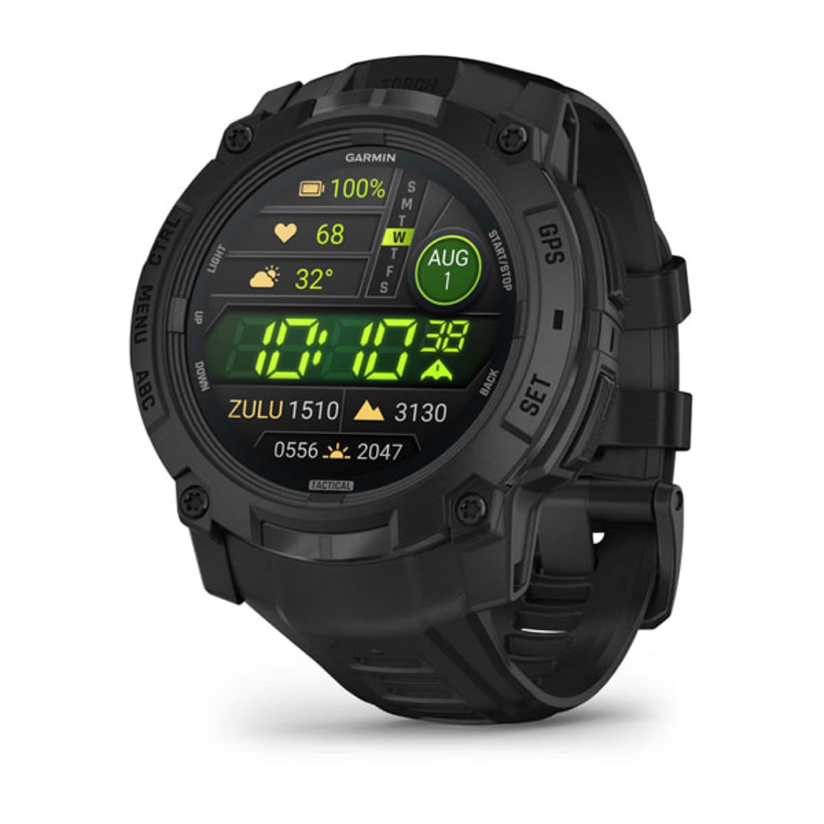Часы Garmin Instinct 3 - 50 mm AMOLED, Tactical Edition Black