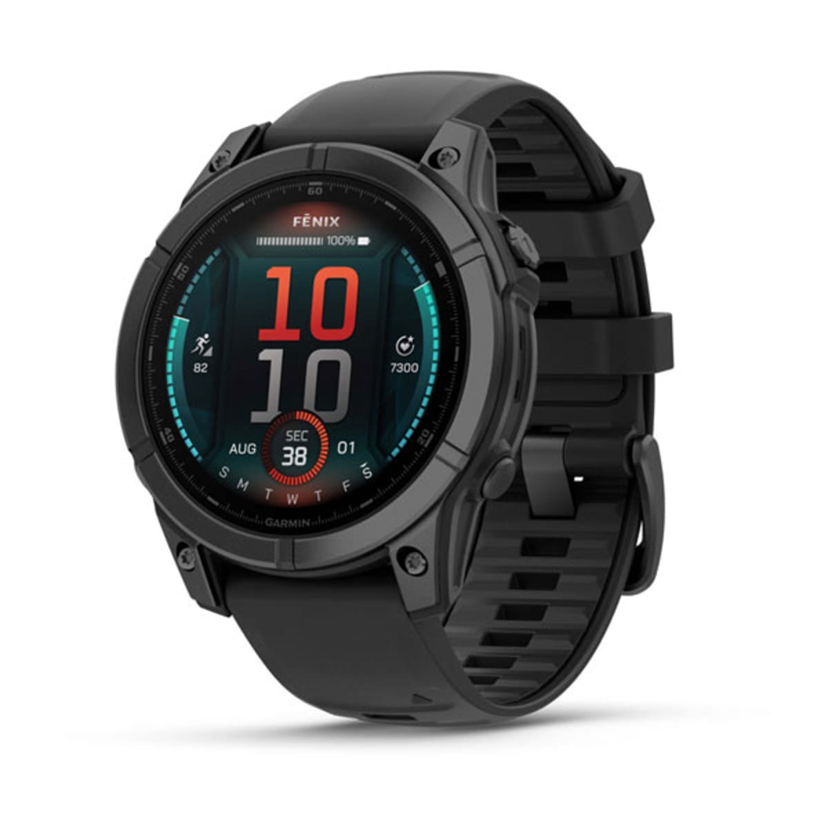 Часы Garmin Fenix E - 47 mm AMOLED Slate Gray Steel / Black