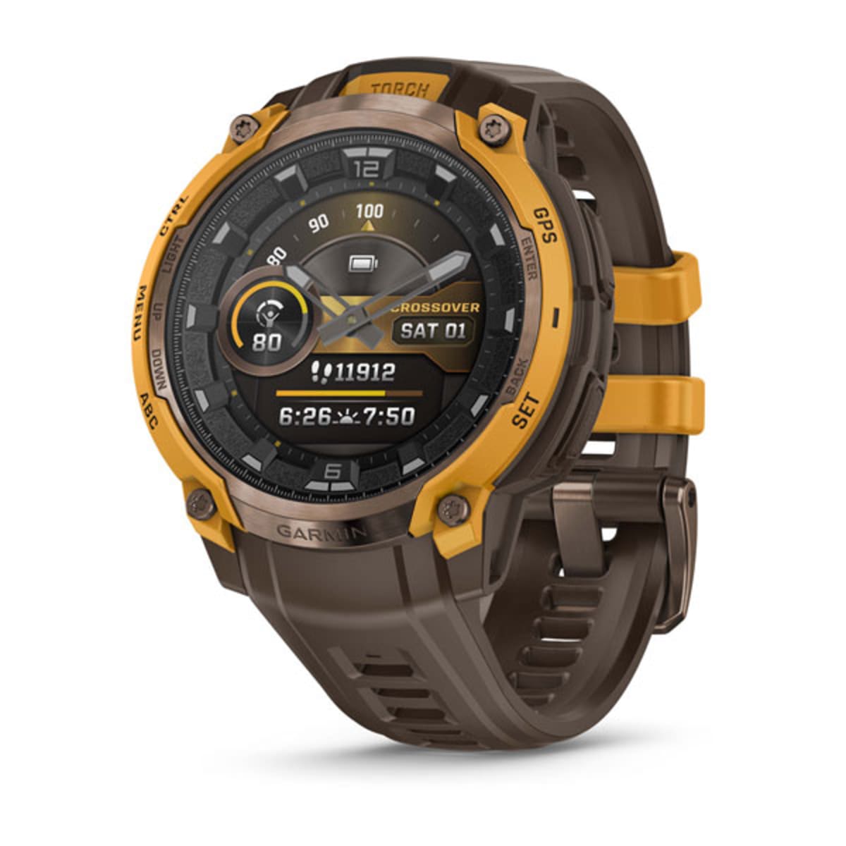 Часы Garmin Instinct Crossover Amoled Bronze/Sunburst