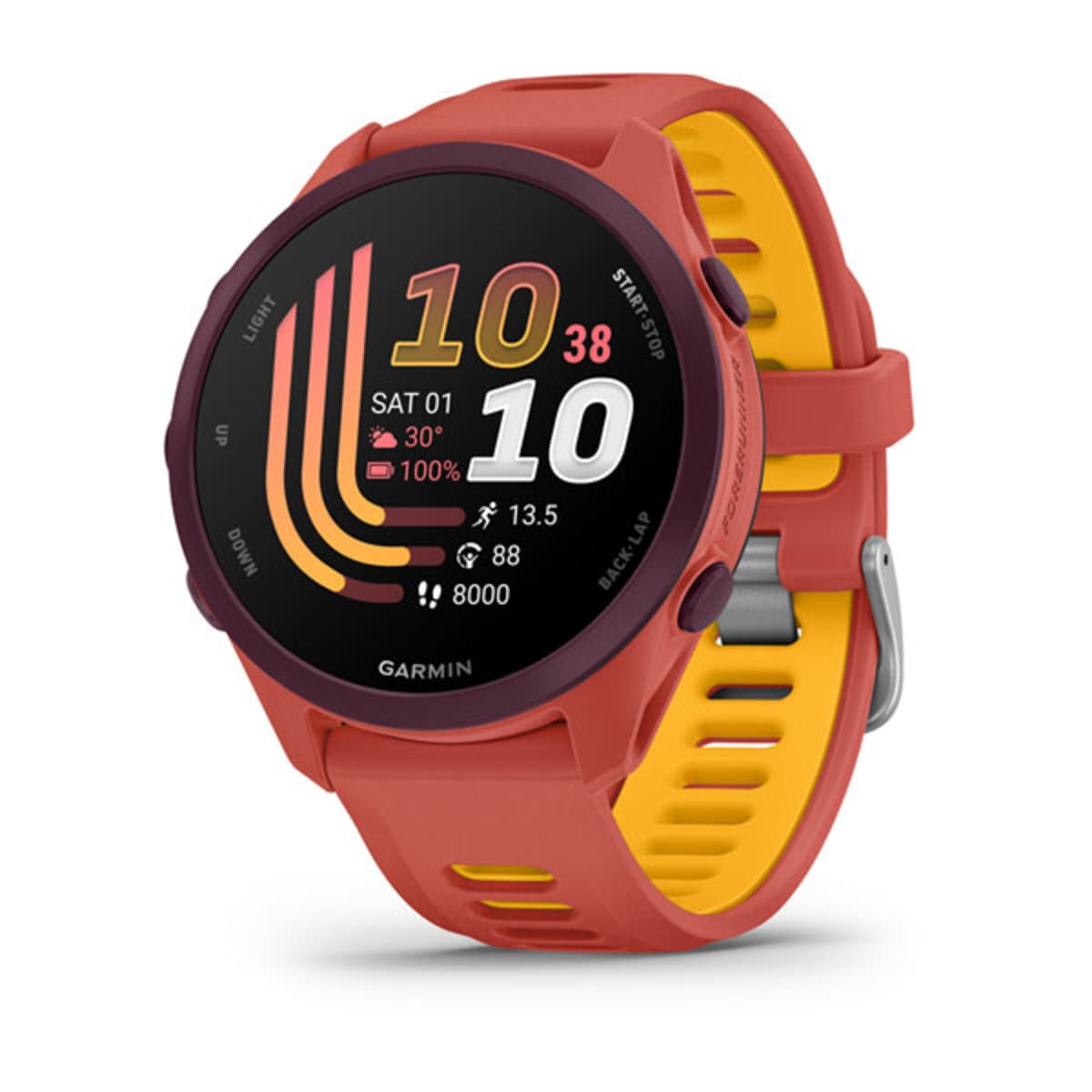 Часы Garmin Forerunner 170 Music Red Pink/Mango Band