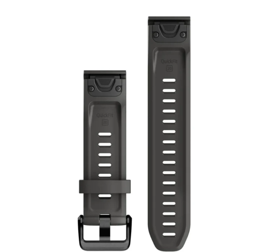 Ремешок Garmin Quickfit 20 Watch Band Graphite Silicone