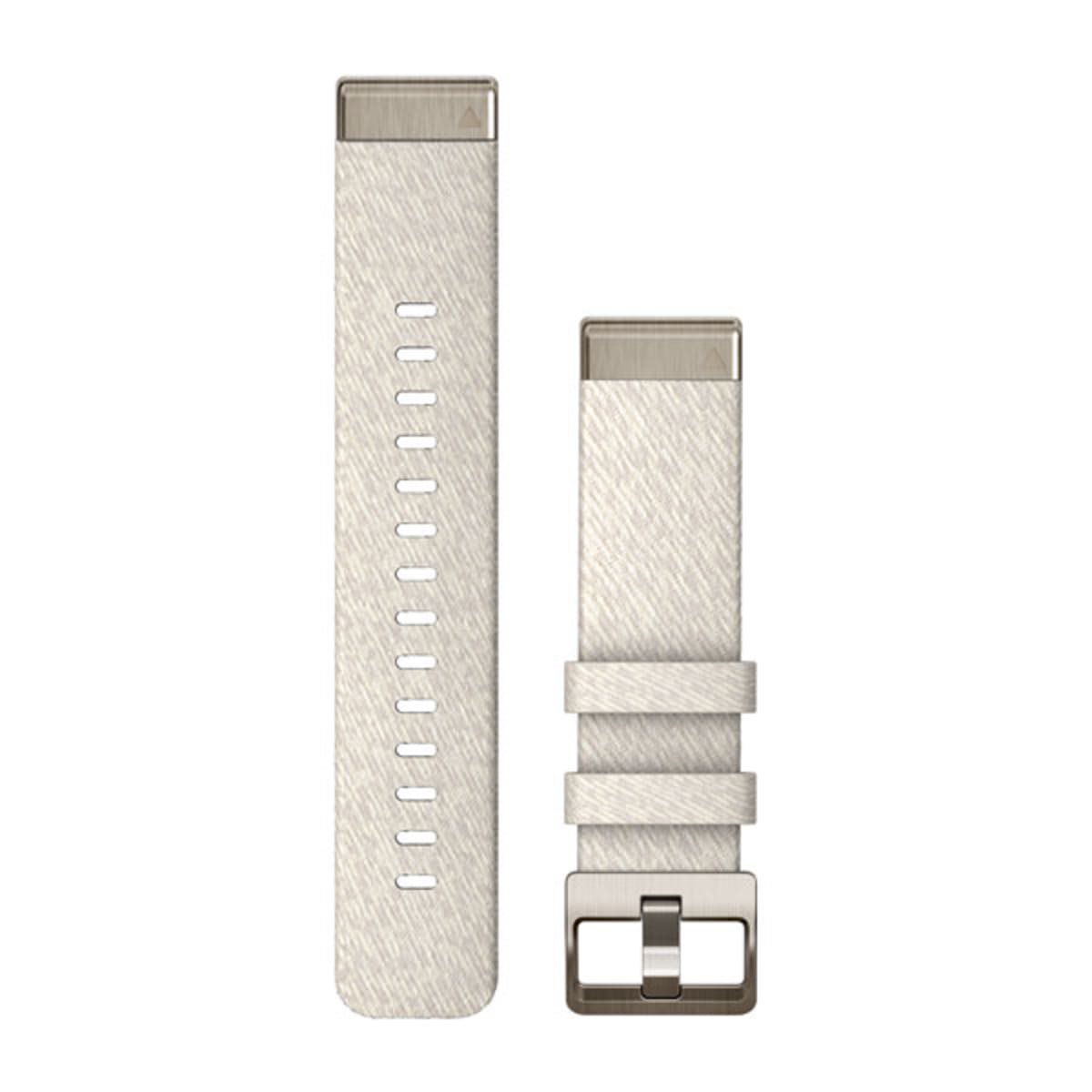 Ремешок Garmin Quickfit 20 Watch Band Cream Heathered Nylon with Soft Gold Hardware
