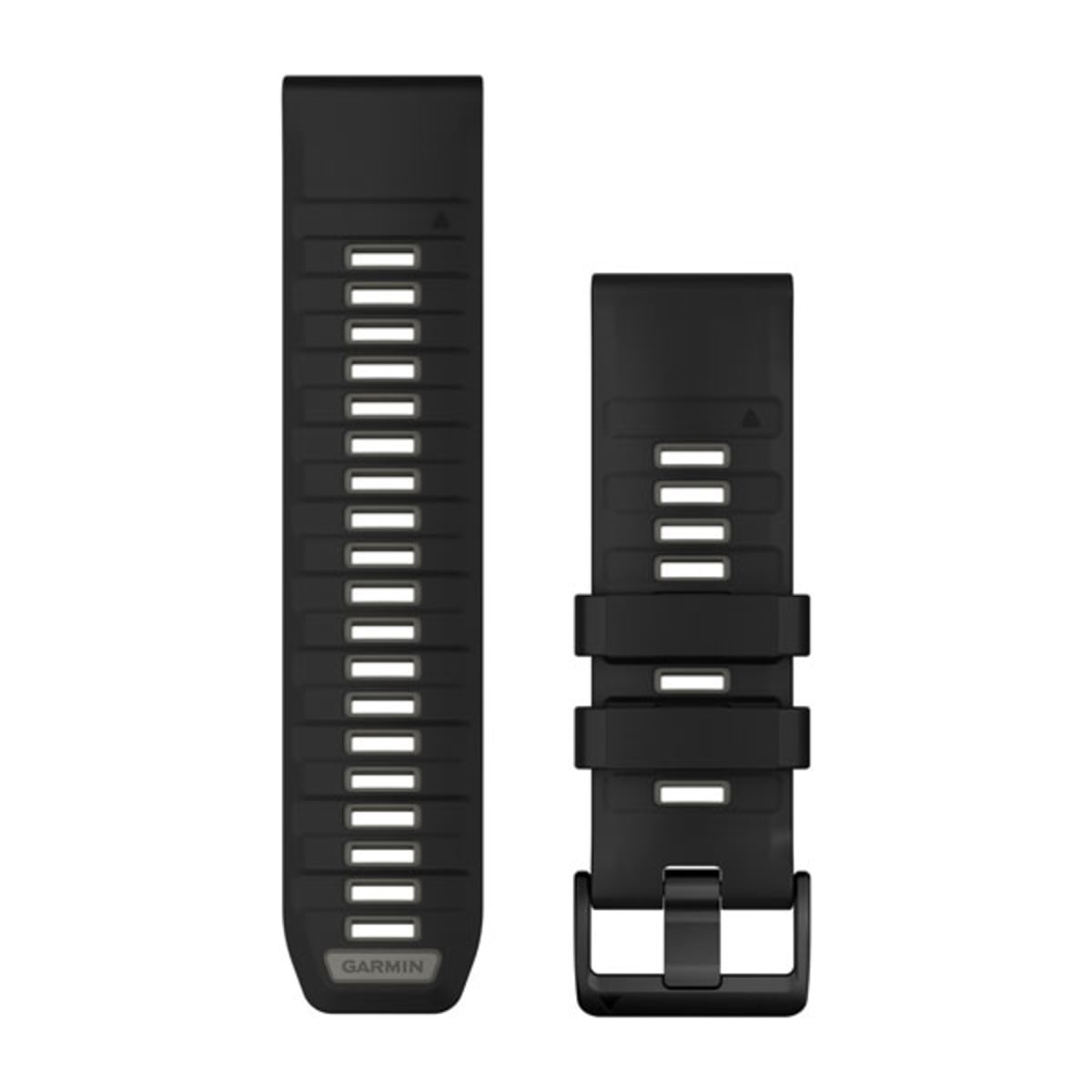 Ремешок Garmin Quickfit 26 Watch Band Black/Pebble Gray Silicone