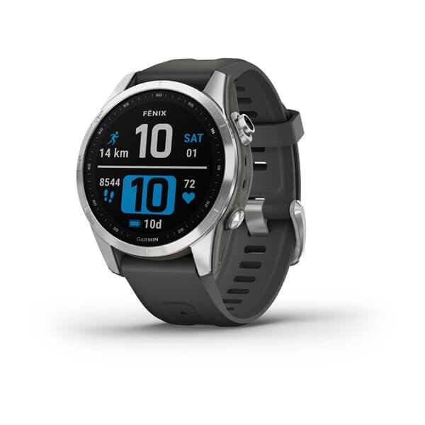 Часы Garmin Fenix 7S - Standard Edition Silver/Graphite