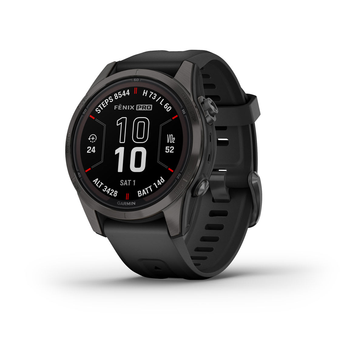 Часы Garmin Fenix 7S Pro - Sapphire Solar Carbon Gray DLC Titanium