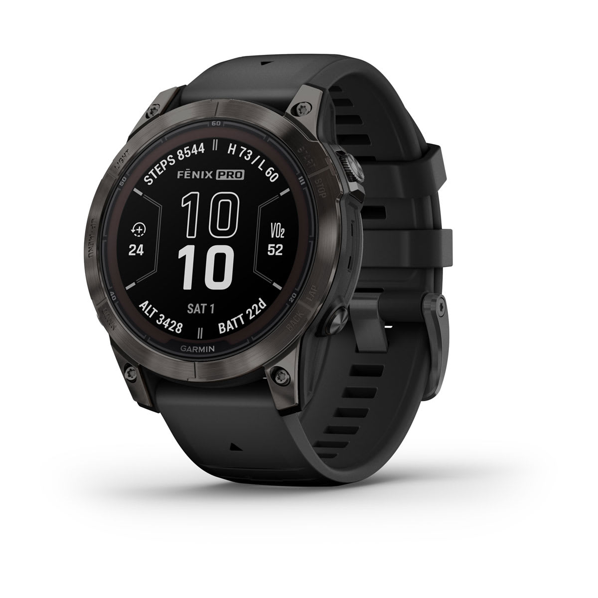Часы Garmin Fenix 7 Pro - Sapphire Solar Carbon Gray DLC Titanium