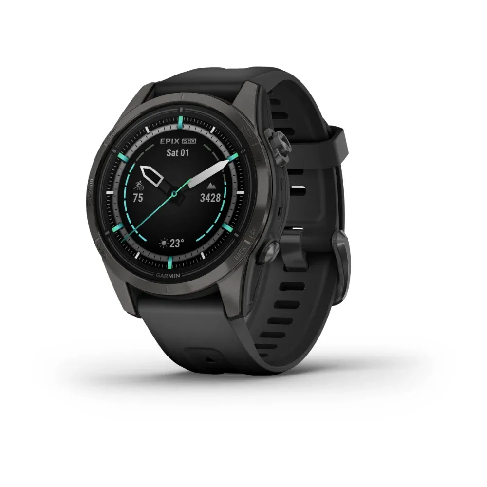 Часы Garmin Epix Pro (Gen 2) Sapphire Edition 42 mm Carbon Gray DLC Titanium
