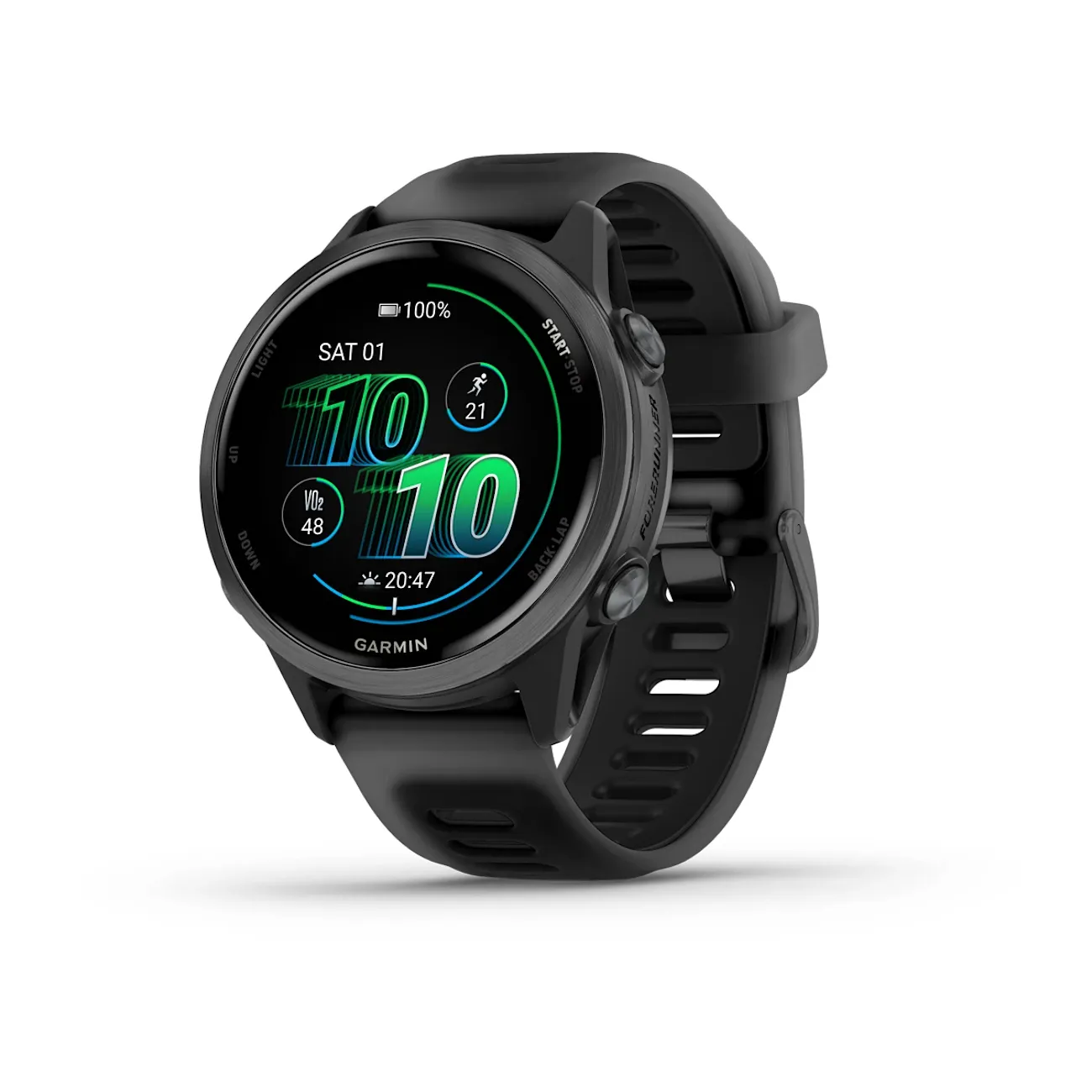 Часы Garmin Forerunner 570 - 42 mm Slate Gray Aluminum Translucent Black / Black