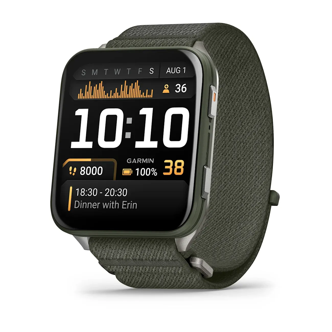 Часы Garmin Venu X1 Moss / Titanium