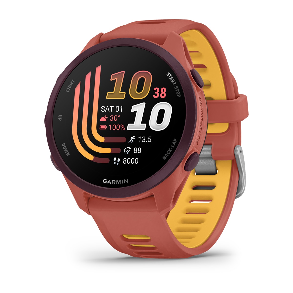 Часы Garmin Forerunner 170 Music Red Pink/Mango Band